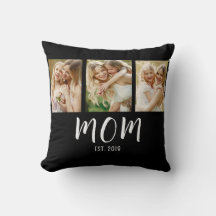 Black White Mom Established Script 3 Photo Elegant