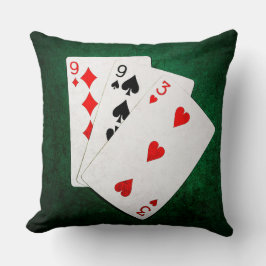 Almofada Blackjack 21 ponto - Nove, Nove, Três
