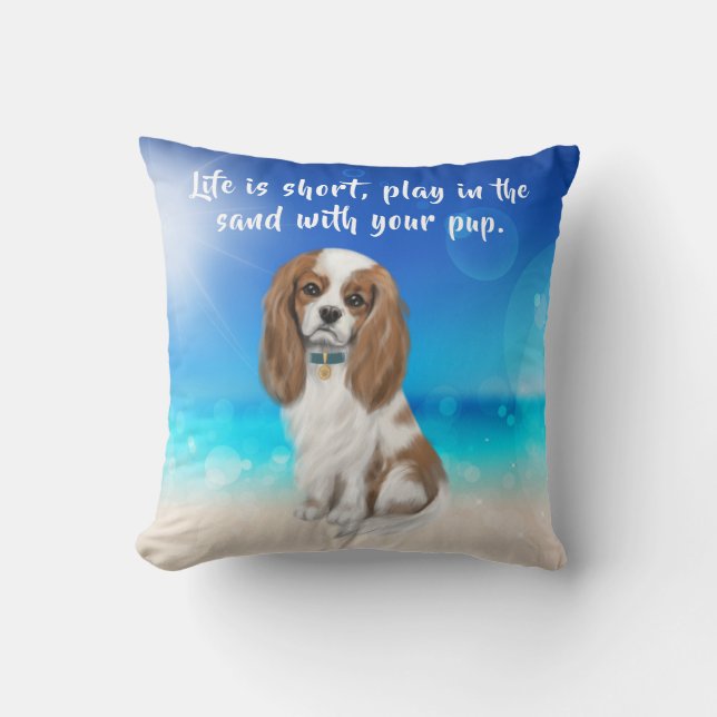 Almofada Blenheim Cavalier King Charles Spaniel (Frente)