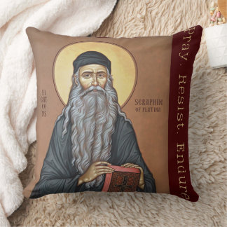 Almofada Blessed Seraphim Rose Orthodox Righteous Design