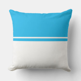 Almofada Bloco Branco Azul do Céu Moderno Esportivo Brin