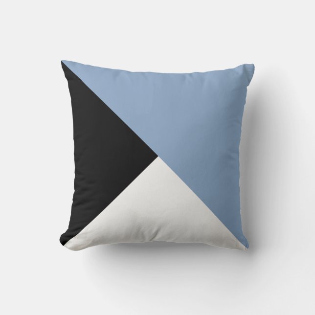 Almofada Bloco de cores de diagnóstico preto e branco da ci (Frente)