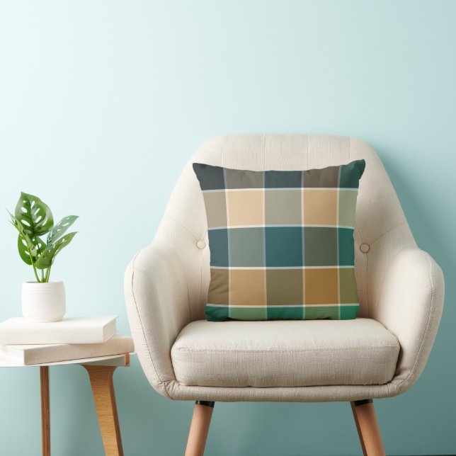 Almofada Bloco de cores moderno e trendy (Cadeira)
