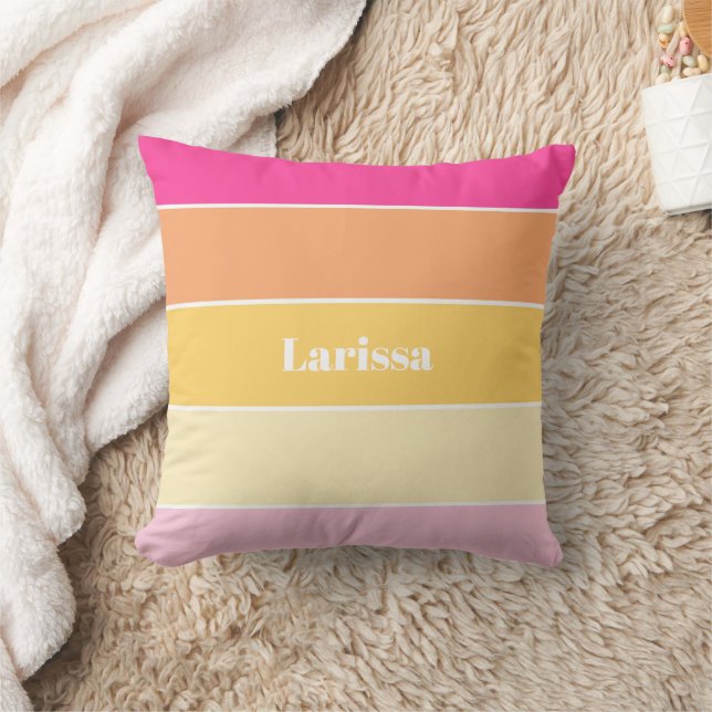 Almofada Blocos de Cores Personalizados de Verão Amarelos C (Cobertor)