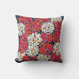 Almofada Blogues Florais de Cristal Vermelho