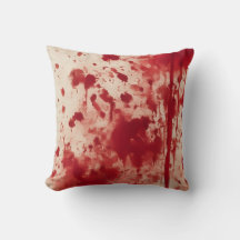 Bloody Spatter Halloween Travesseiro decorativo