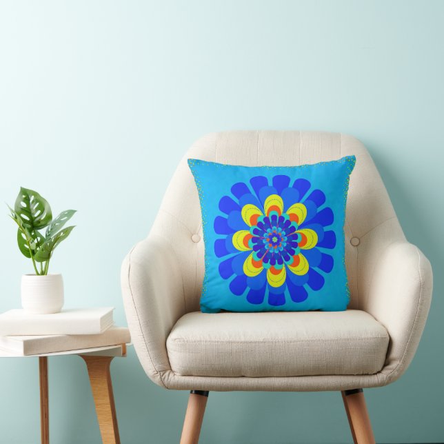Almofada Bloom Blue (Cadeira)