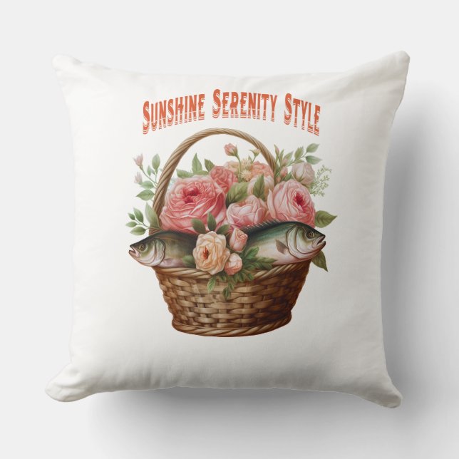 Almofada 🐟 Bloom & Splash Travesseiro 🌸 (Frente)