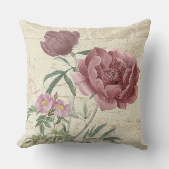 Almofada "Blooming Elegance Floral Travesseiro" (Frente)