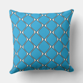 Almofada blu strips heart throw pillow