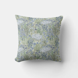 Almofada Blue and Green Garden Tapestry Floral Cushion