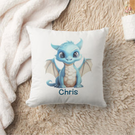Almofada Blue Baby Dragon Chinês Ano Novo 2024