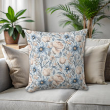 Blue & Blush Botanical Watercolor