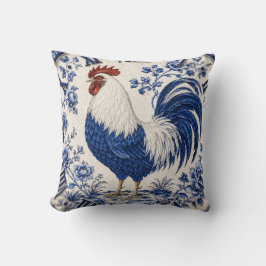 Almofada Blue Delft Rooster Farmhouse