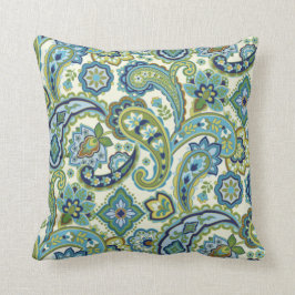 Almofada Blue e Green Paisley