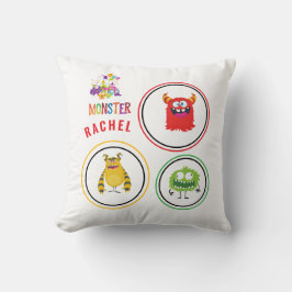 Almofada Blue FUN Monster KIDS Child Name