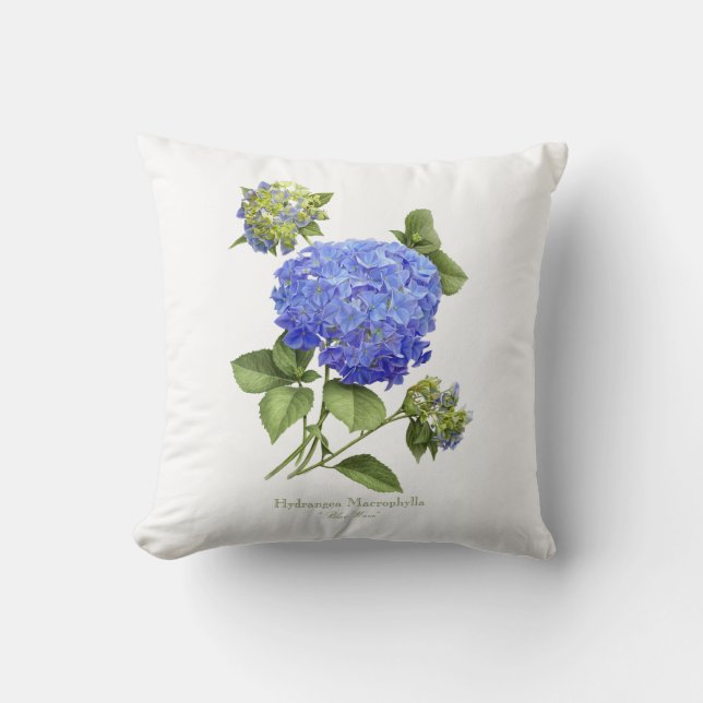 Almofada Blue Hydrangeas (Frente)