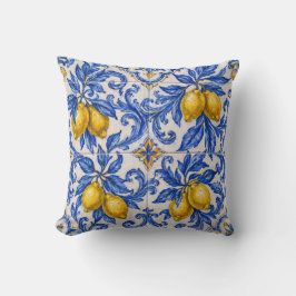 Almofada Blue Lemon Azulejo Tile
