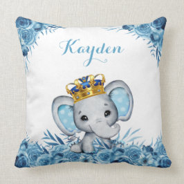 Almofada Blue Little Prince Floral Elepher Baby 