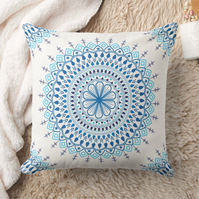 Almofada Blue Mandala (Cobertor)