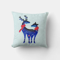 Blue Nordic Christmas Reindepaer