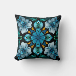 Almofada Blue Pattern Throw Pillow