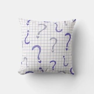 Almofada Blue question mark seamless pattern