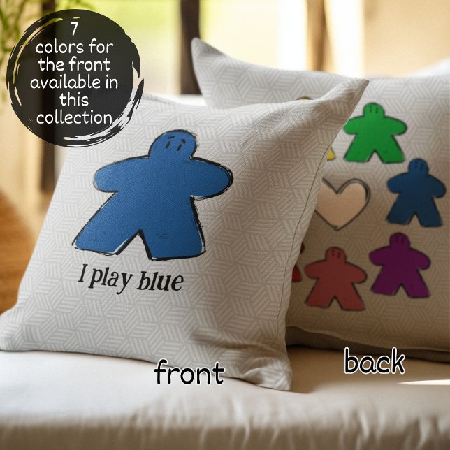 Almofada Blue Rainbow Meple Game Love (Criador carregado)