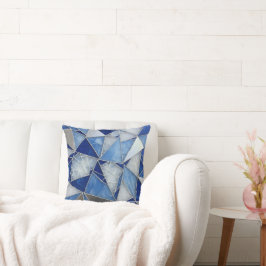 Almofada blue silver mosaic 1
