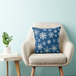Almofada Blue Snowflakes Winter