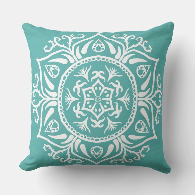 Almofada Blue Spruce Mandala (Frente)
