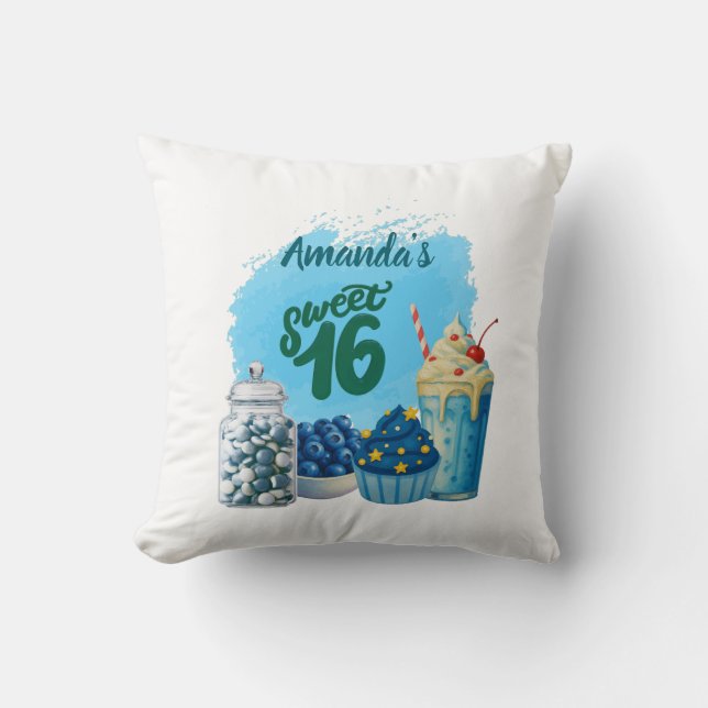 Almofada Blue Sweet Sixteen Pillow (Frente)