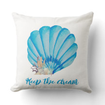 Blue Watercolor Seashell , Cotação Inspiradora
