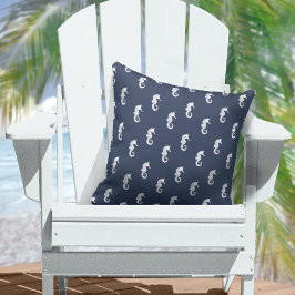 Almofada Blue Wave Seacavalo Wht/Marinho ID836