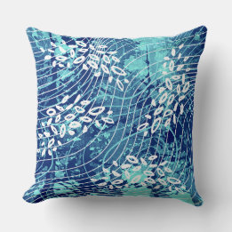 Almofada Blue Wave Throw Pillow