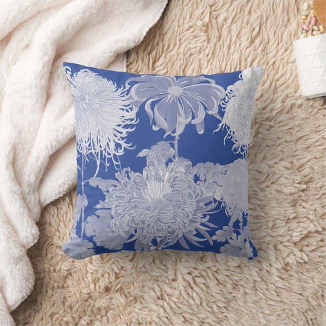 Almofada Blue White Vintage Chinoiserie Floral (Cobertor)