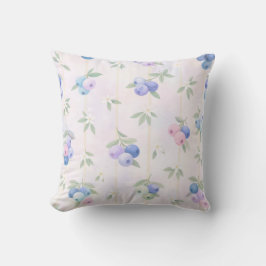 Almofada blueberry pattern with leaves