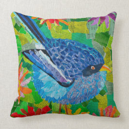 Almofada Bluebird nas flores