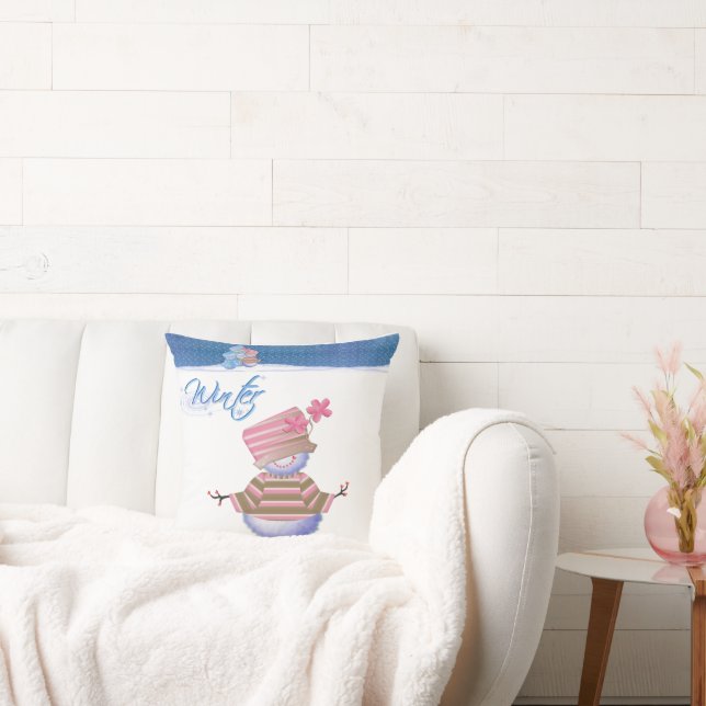 Almofada Blues de inverno giro (Sofá)