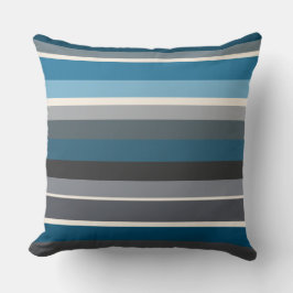 Almofada Blues e Stripes de Cinza