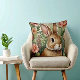 Almofada Blush Blooms e Bunny