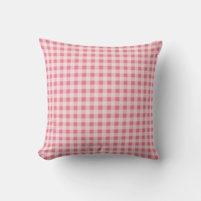 Almofada Blush Pink Gingham (Frente)