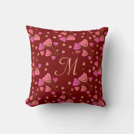 Almofada Blushing Petals Floral Throw Pillow