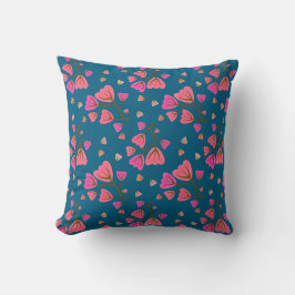 Almofada Blushing Petals Floral Throw Pillow