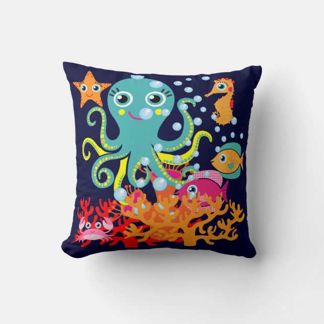 Almofada Boa vinda ao oceano (Frente)