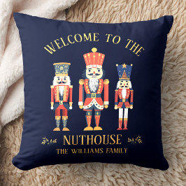 Almofada Boas-vindas ao Natal da Nuthouse Nutcracker