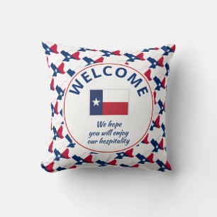 Almofada Boas-vindas personalizadas do TEXAS moderno