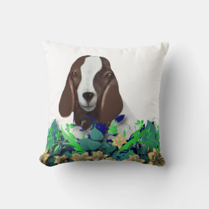 Almofada Boer Goat Painting Name Goat Travesseiro
