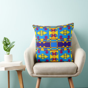 Almofada Bohemian Chintz Amarelo Cano Magenta Laranja