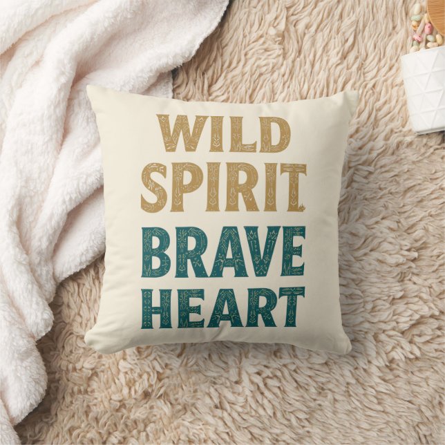 Almofada Boho Adventure Wild Spirit Brave Heart (Cobertor)